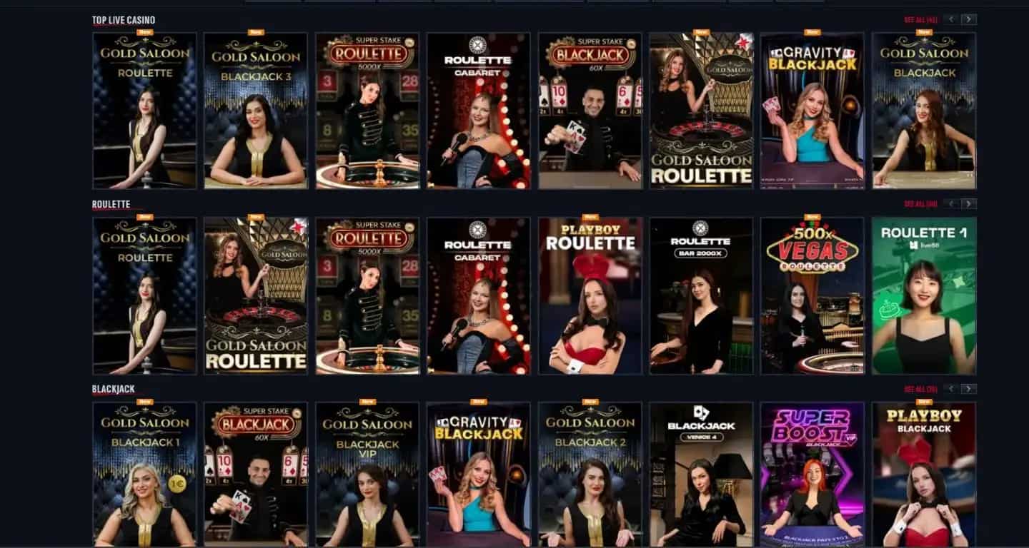 MafiaCasino interface